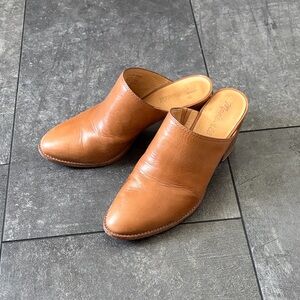 Madewell Brown Leather Mules